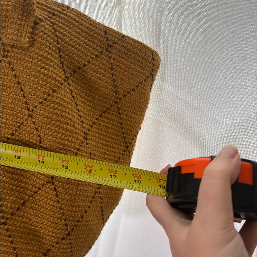 J JILL Sunflower Yellow Textured Tote Bag - Jute material EUC - Picture 9 of 11